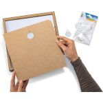 Bildaufhänger,wasserlöslich gummiert