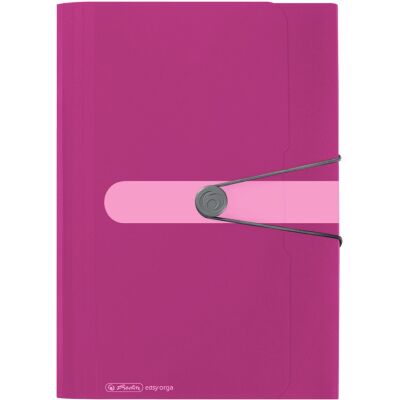 Fächermappe, DIN A4, 12 Fächer, Gummizug, PP-Folie