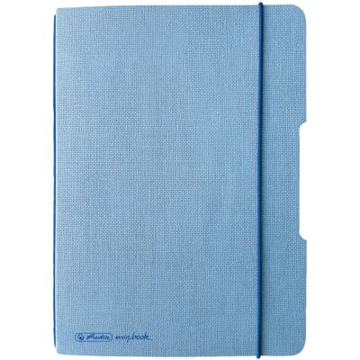 Notizheft flex, Leinen, 40 Blatt, hellblau, punktiert