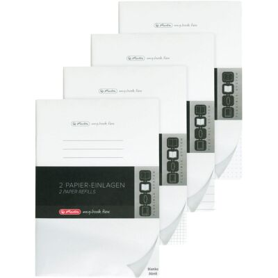 Ersatzeinlagen, A5, 2 x 40 Blatt, für flex