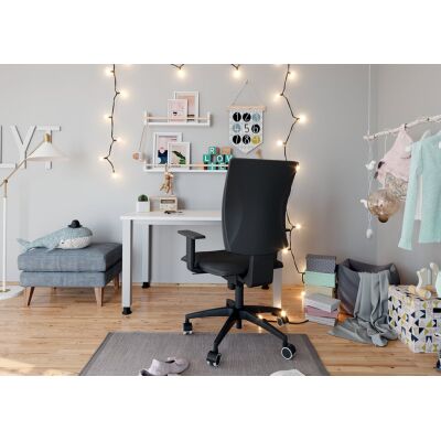 Schreibtisch QS612, (H x B x T) 685-810 x 670 mm, 4-Fuß-Gestell, höhenverstellbar,