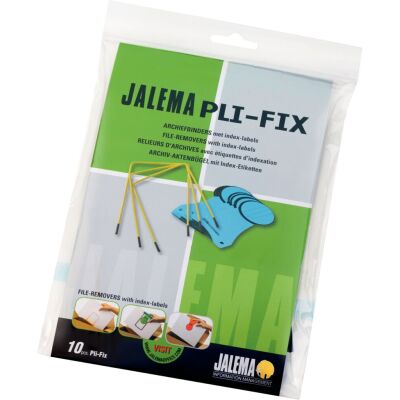 Archivbinder Pli-Fix, U-förmiger Binder aus Drahtmetall, kunststoffummantelt