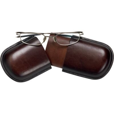 Brillenetui groß, Echtleder