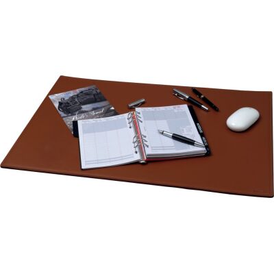 Schreibunterlage, Echtleder,  Außenmaße: ca. 65 x 45 cm