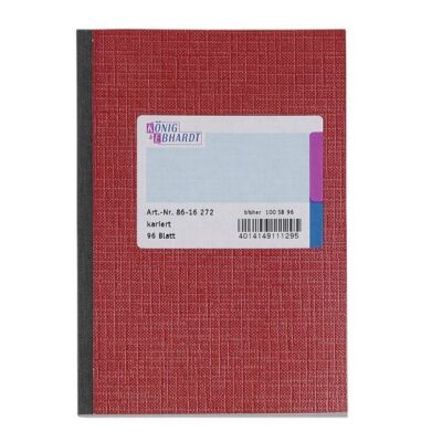 Kladde, holzfrei, 96 Blatt, kariert