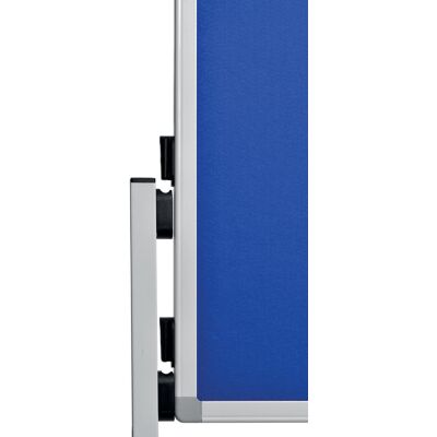 Moderationswand Economy klappbar, mobil, doppelseitiger Filzbezug, feststellbare Rollen