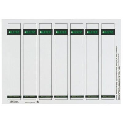 Einsteckrückenschild, kurz/breit, grau, Karton