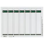 Einsteckrückenschild, kurz/breit, grau, Karton