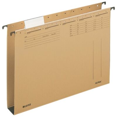 Hängesammler ALPHA, DIN A4, Fassungsvermögen 580 Blatt, naturbraun