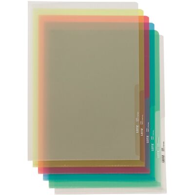 Sichthülle, DIN A4, PVC-Folie, Oberfläche glatt, oben/rechts offen, dokumentenecht, Kantenschweißnaht, 100 Stück