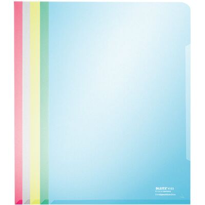 Sichthülle, DIN A4, PVC-Folie, 15 my, Oberfläche glatt, glasklar, oben/rechts offen, dokumentenecht