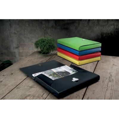 Ablagebox Recycle, Sicherheitsverschluss, 3 Klappen