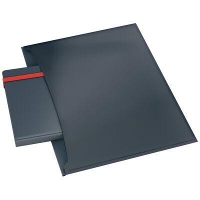 Dokumentenhülle Cosy, DIN A4, Druckknopf, PP-Folie, 2 Taschen, 3 Stück