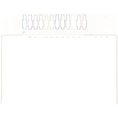 Stecksignal für Pendelregistratur, 10 mm überstehend, Hartfolie, Maße: 55 x 10 x 95 mm