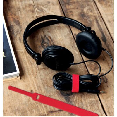 Klettbinder-/verschluß Basic, 17 cm, doppelseitiger Kabelbinder, mit Fixierungs-Schlaufe, 10 Stück