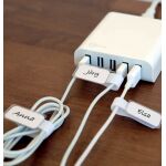 Label-The-Cable Mini, 10 kleine Klettbinder mit...