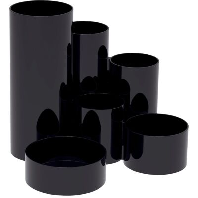 Schreibgeräte Maul Deskbox, 6 Röhren, unterschiedliche Durchmesser und Höhen, für Stifte und andere Schreibutensilien