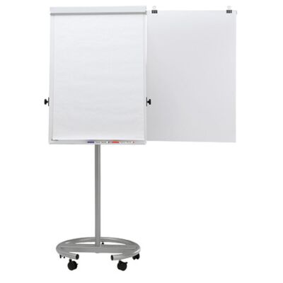 Flipchart MAULoffice, mobil, magnethaftend, Rundfuß, höhenverstsllbar