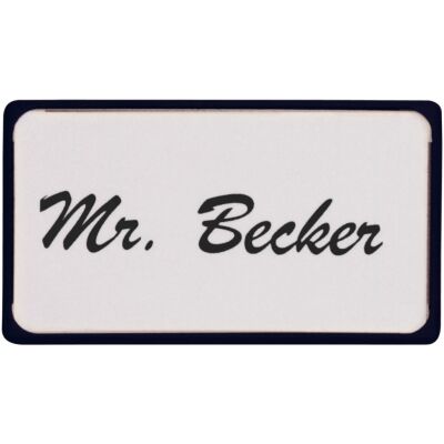 Namensschild, 45 x 80 mm, Magnethalterung, 10 Stück