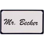 Namensschild, 45 x 80 mm, Magnethalterung, 10 Stück