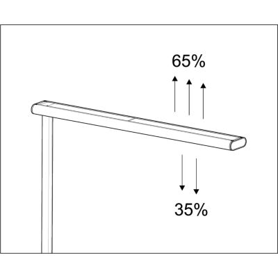 LED-Standleuchte MAULjet, neutralweiß, Energieeffizienzklasse E, Lebensdauer Leuchtmittel 30.000 Stunden, LEDs austauschbar, dimmbar, Höhe 195 cm