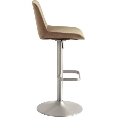 Bar-/Tresenhocker myDIVO 1235, Vintage Kunstleder, Gestell chrom matt