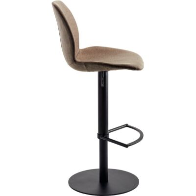 Bar-/Tresenhocker myMARCO 1276, gepolsterter Sitzschale, außen Kunstleder Vintage Look schwarz, Gestell schwarz