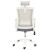 Bürodrehstuhl mySTUDIO, Armlehnen fixiert weiß, Fußkreuz Kunststoff weiß, Nutzergewicht bis 120 kg