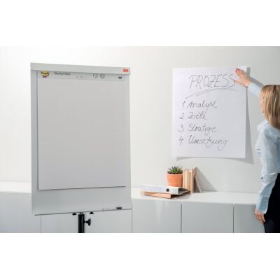 Flipchartblock Post-it Meeting Chart Table Top, blanko, 20 Blatt, weiß