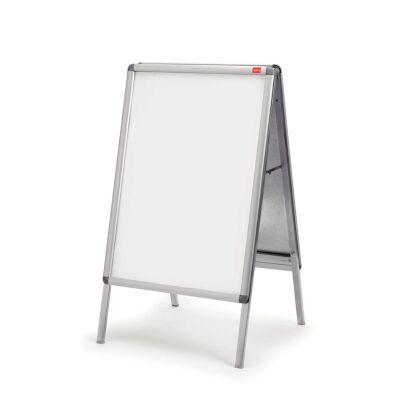 Plakatständer, wetterfest, blendfreie PVC-Abdeckung