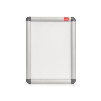 Plakatrahmen, wetterfest, blendfreie PVC-Abdeckung, silber