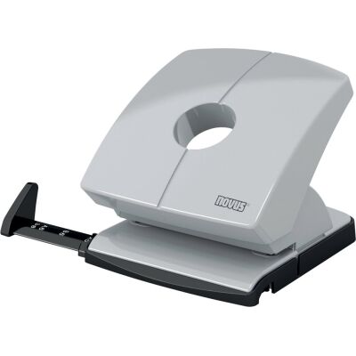 Locher B 230, Stanzleistung: 30 Blatt, Vollmetallgerät mit kunststoffummanteltem Oberteil, mit Anschlagschiene