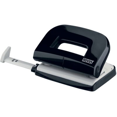 Locher E 210, Stanzleistung: 10 Blatt, Metallunterteil und Kunststoffoberteil, mit Anschlagschiene