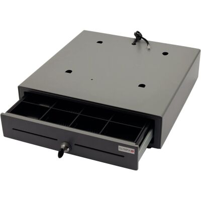 Geldlade Metall LD 410, für alle Olympia Kassen, 4 herausnehmbare Scheinfächer, 8 herausnehmbare Münzfacher, 2 Schlüssel für 3 Positionen