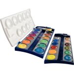 Deckfarbkasten eco 735K/12, 12 Farben, Deckweiß