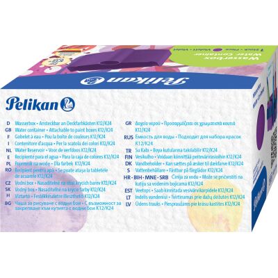 Pinselbox mit Pinselhalter, kippsicher auf Farbkasten aufsteckbar