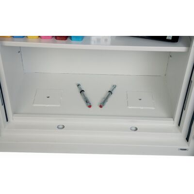 Tresor Fire Commander Pro, elektrisches Schloss, weiß