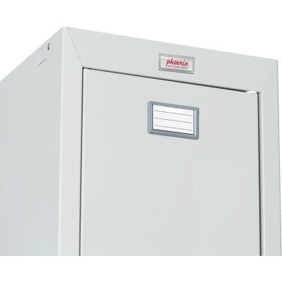 Schließfach-Spind, grau-grau