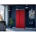 Stahlschrank, elektrisches Schloss, grau-blau