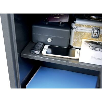 Sicherheitstresor Vela Home & Office, elektrisches Schloss, Volumen 10 Liter, graphitgrau