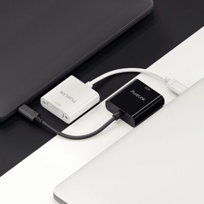Adapter iSerie, USB-C auf DVI, 0,10 m, WUXGA / 1920 x 1200