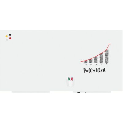 Whiteboard Skin Colour, rahmenlos, 75 x 55 cm, magnetische Befestigung