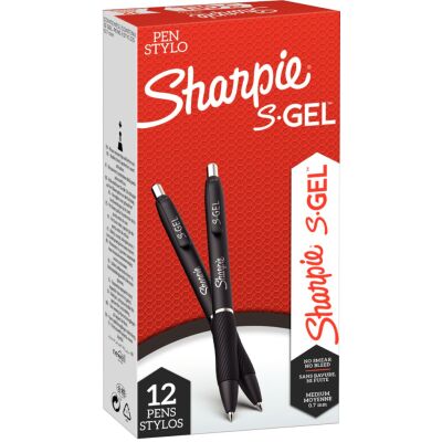 Gelroller Sharpie S-Gel, Strichstärke 0,7 mm, Schreibfarbe schwarz