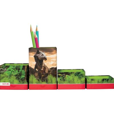 Stifteköcher Set, Pappe, faltbar, Einhornportrait