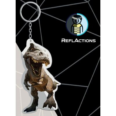 Anhänger, reflektierend, mit Schlüsselring, Einhornportrait