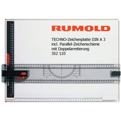 Zeichenplatte Rumold Techno, inkl. Parallel-Zeichenschiene