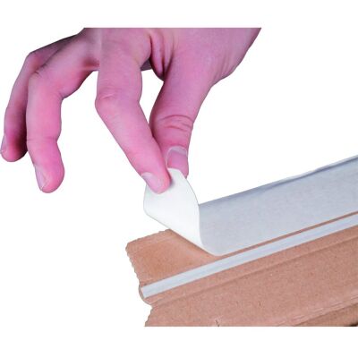 Ordnerversandverpackung, 35-80 mm, haftklebend, mit Aufreißfaden