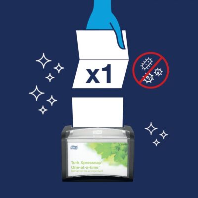 Spenderserviette, N4 System, 21,3 x 16,5 cm, 2-lagig, natur, geprägt