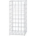 Gitterabfallkorb Metall, weiß, Wandmontage...