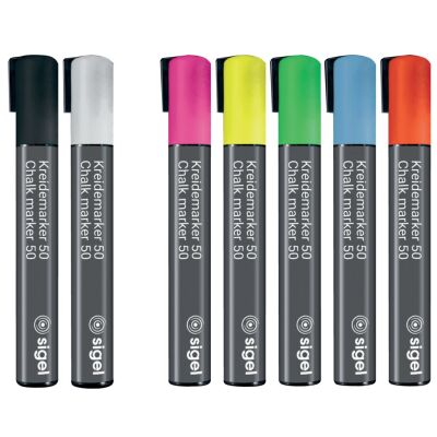 Kreidemarker, Keilspitze, non-permanent/trocken abwischbar